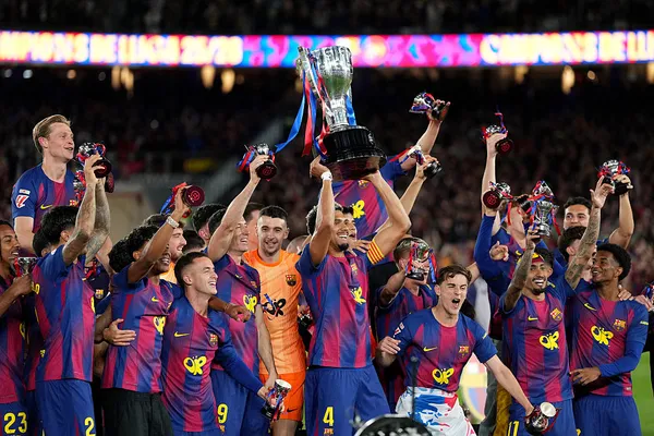 Barcelona es el flamante monarca del fútbol español (Getty Images).