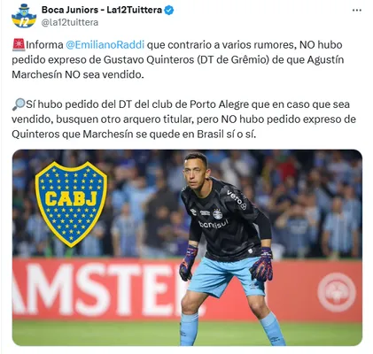 El futuro de Marchesín estaría en Boca.