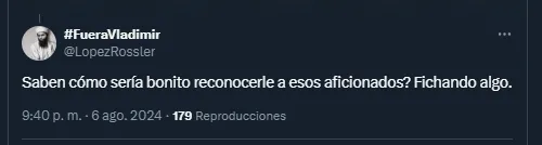 Aficionados del Saprissa se expresan en las redes sociales 
