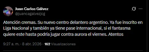 El periodista Juan Gálvez en su cuenta oficial de X