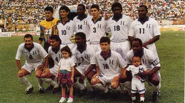 El equipo de Honduras en 1992. (