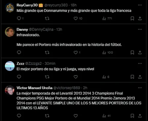 Respuestas del tweet de la Ligue 1. (