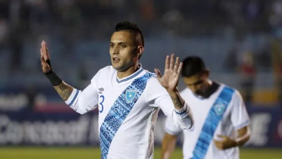 Jorge Aparicio con la Selección de Guatemala /