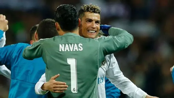 Keylor Navas y Cristiano Ronaldo - Getty