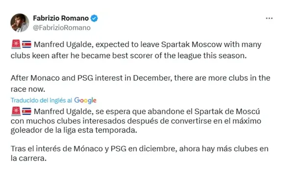 Fabrizio Romano lo confirma (X).