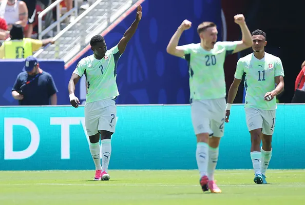 Embolo celebró al ritmo de Gala (Getty Images).
