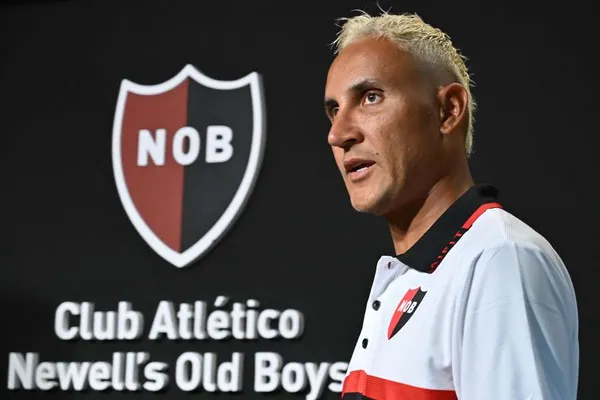 Keylor Navas con Newell's