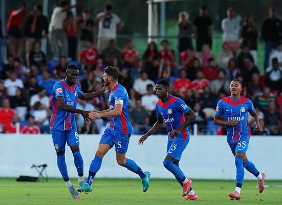 Julián Martínez celebra el gol de su equipo. (
