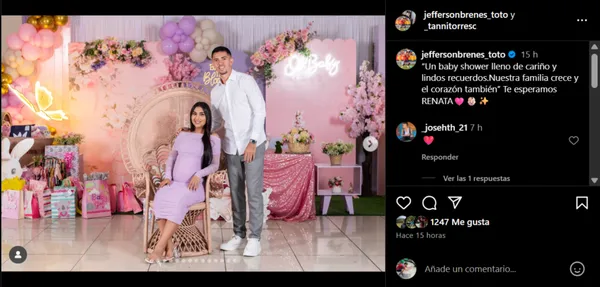 La publiación de Jefferson Brenes en sus redes sociales. (