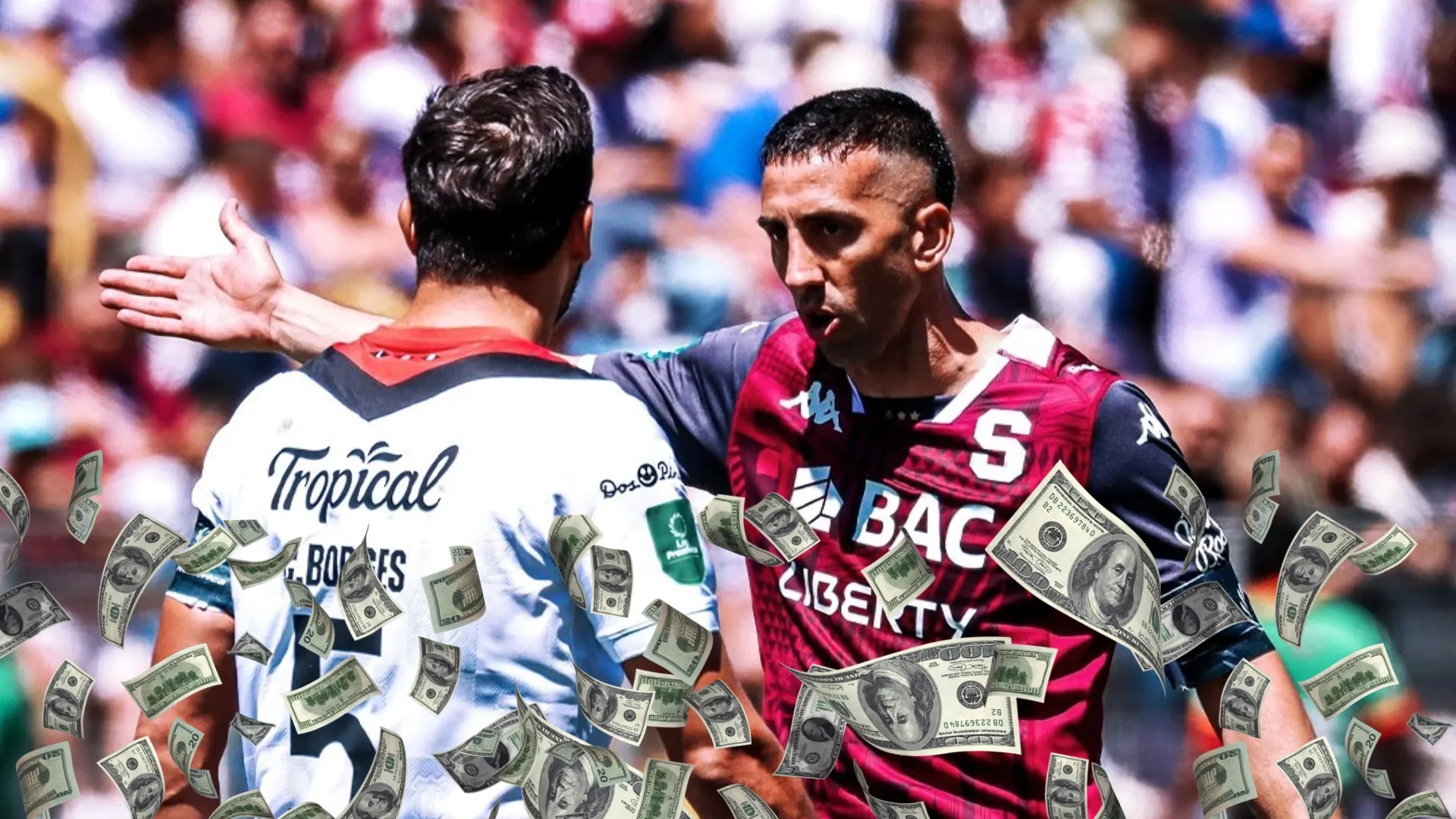 Celso Borges y Mariano Torres. (Foto: Concacaf)