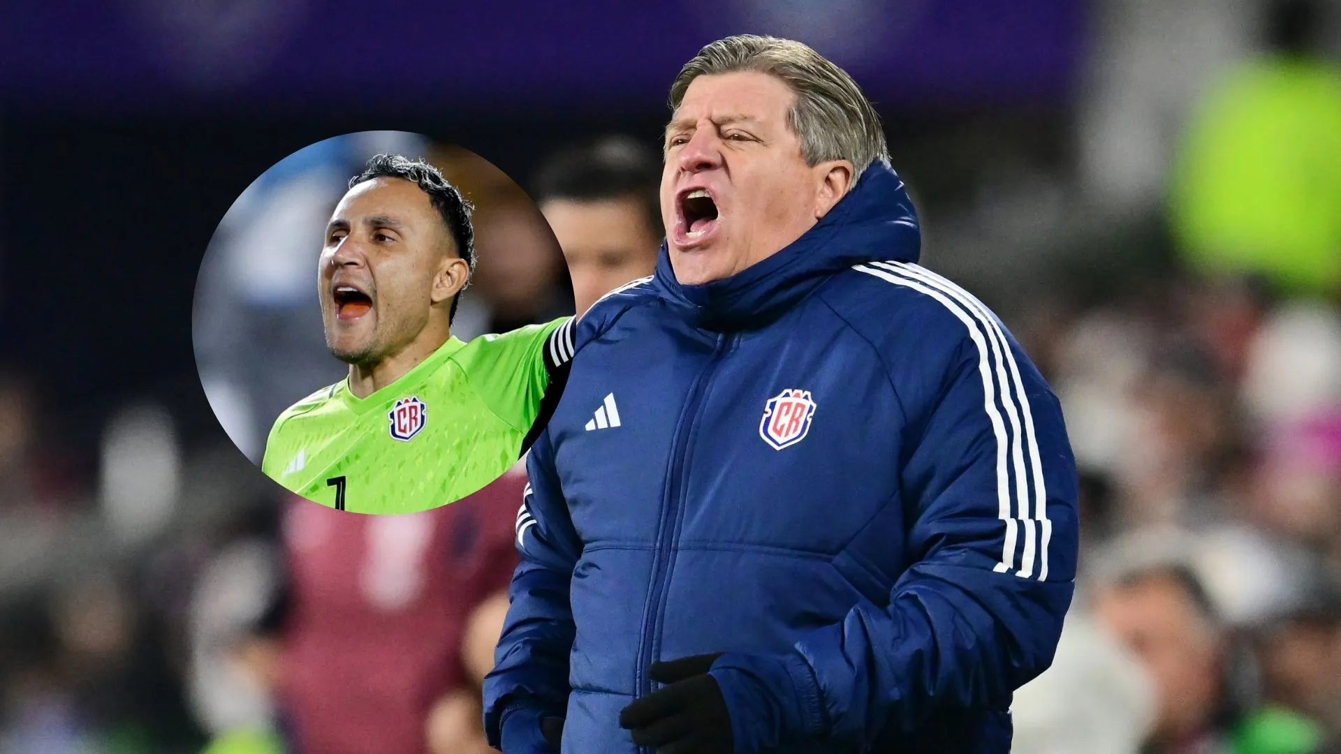 Miguel Herrera y Keylor Navas en la Selección de Costa Rica.