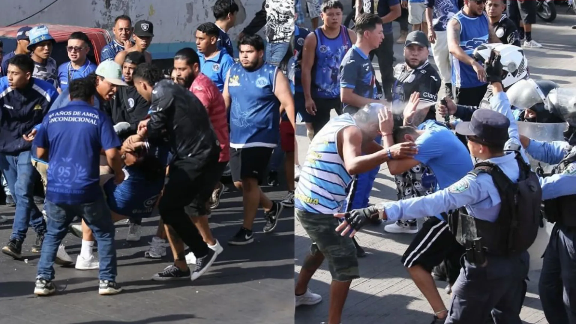 Motagua vs. Olimpia, cancelado: el motivo que desembocó en la terrible guerra campal que dejó aficionados y policías heridos