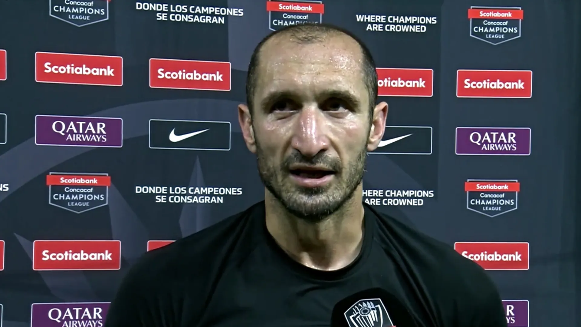 Giorgio Chiellini sorprendido por el nivel de Alajuelense en Concachampions