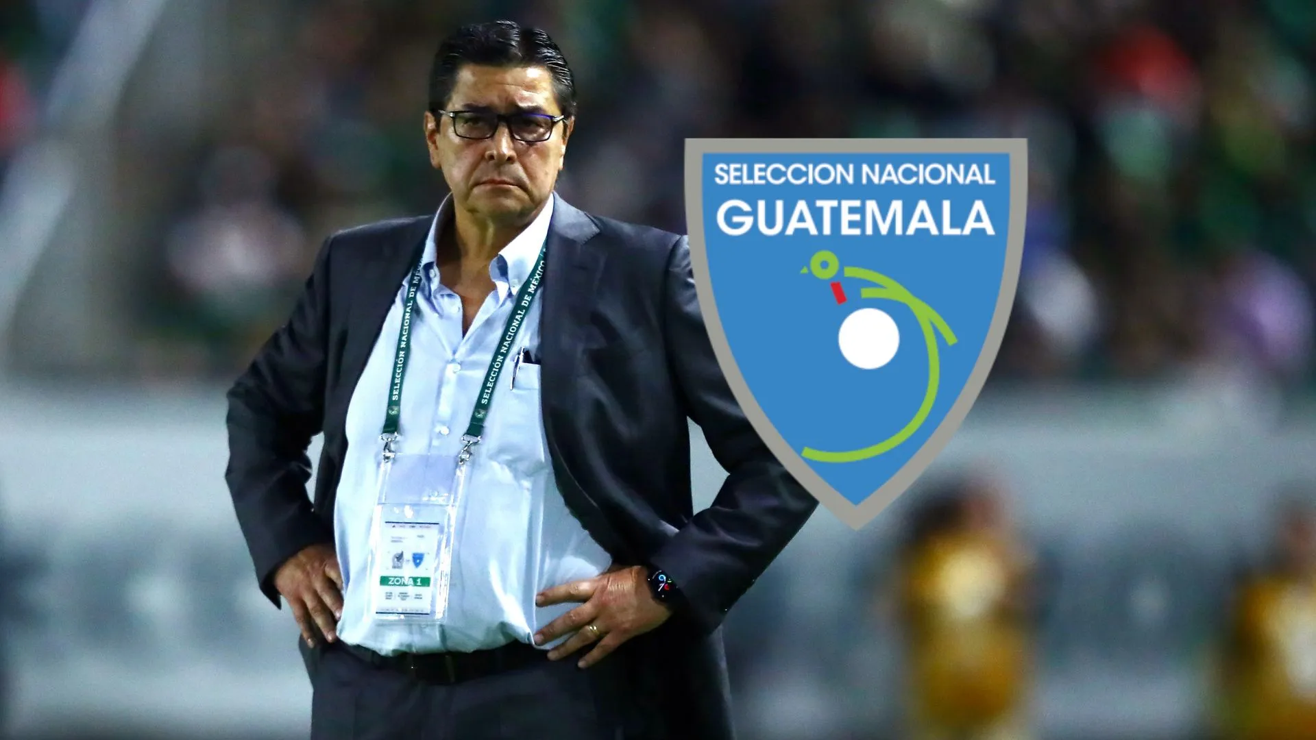 Luis Fernando Tena con la Selección de Guatemala.