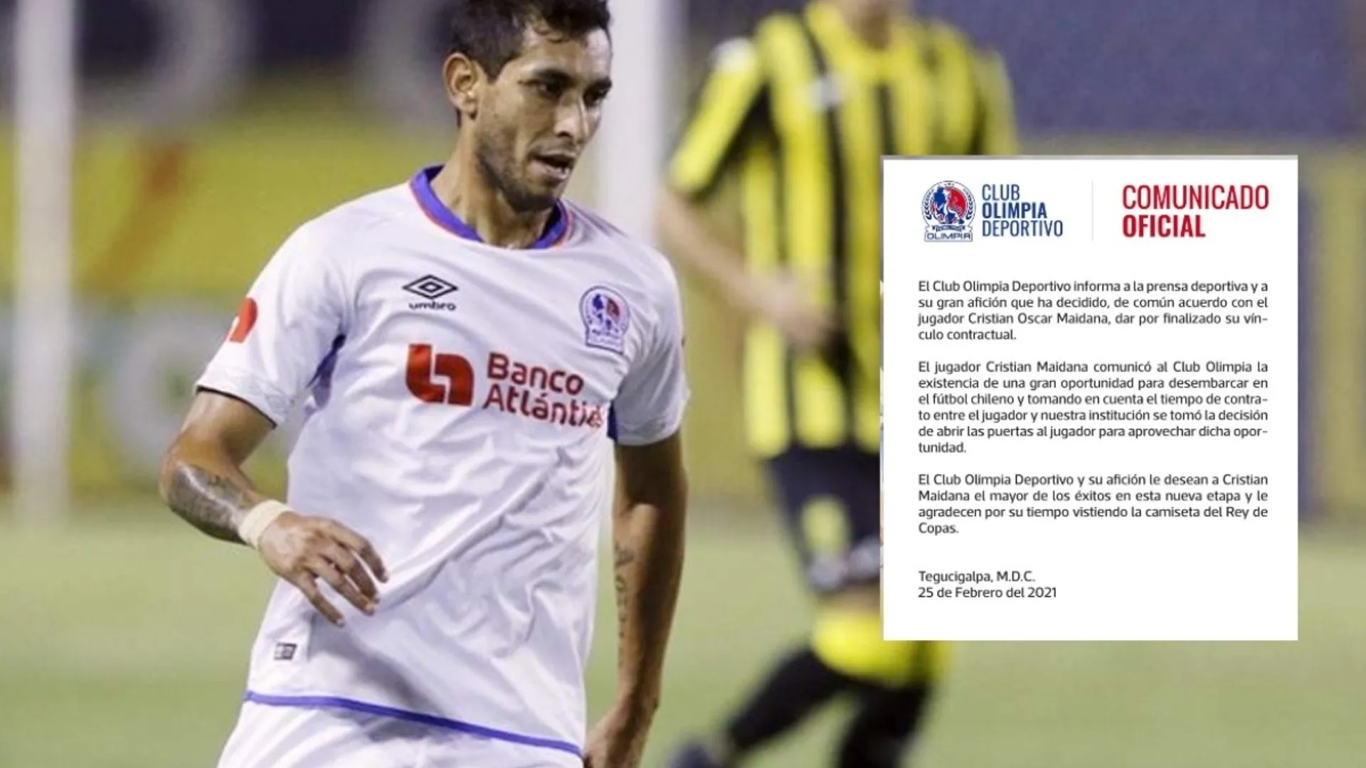 El Chaco Maidana se va del Olimpia