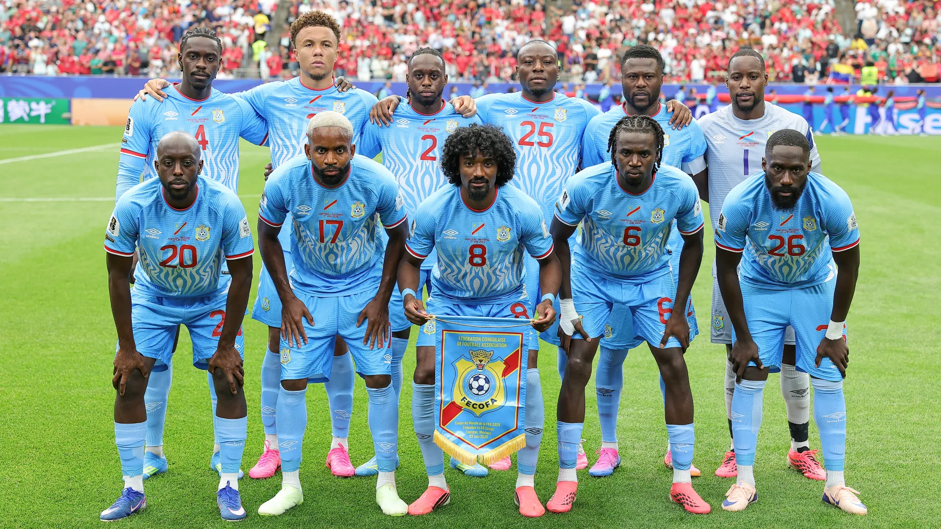Dónde nacieron los 20 jugadores "extranjeros" que tiene Congo en el Mundial 2026