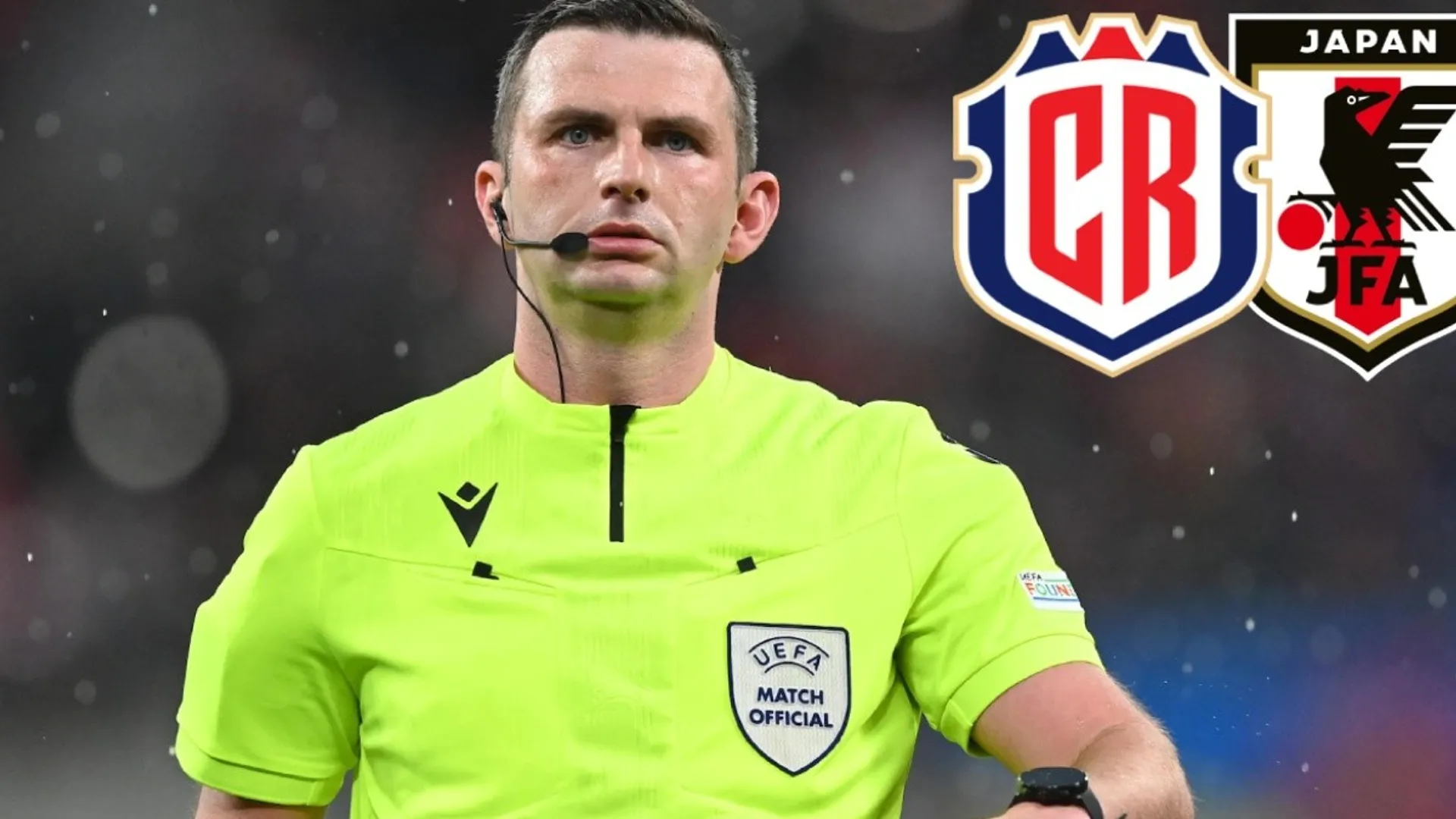 Árbitro inglés dirigirá el partido de Costa Rica ante Japón