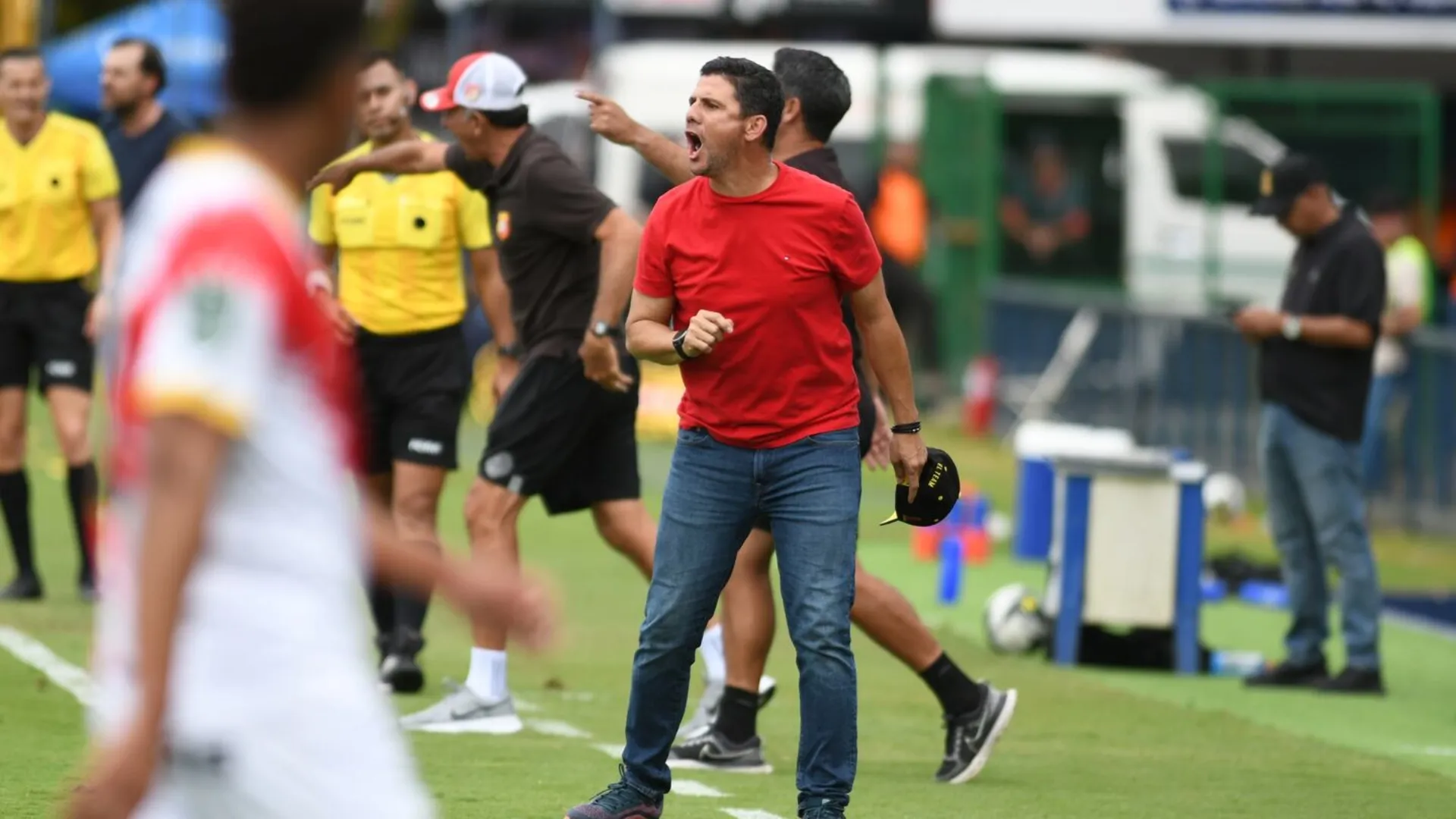 Alexander Vargas celebró la victoria de Herediano.