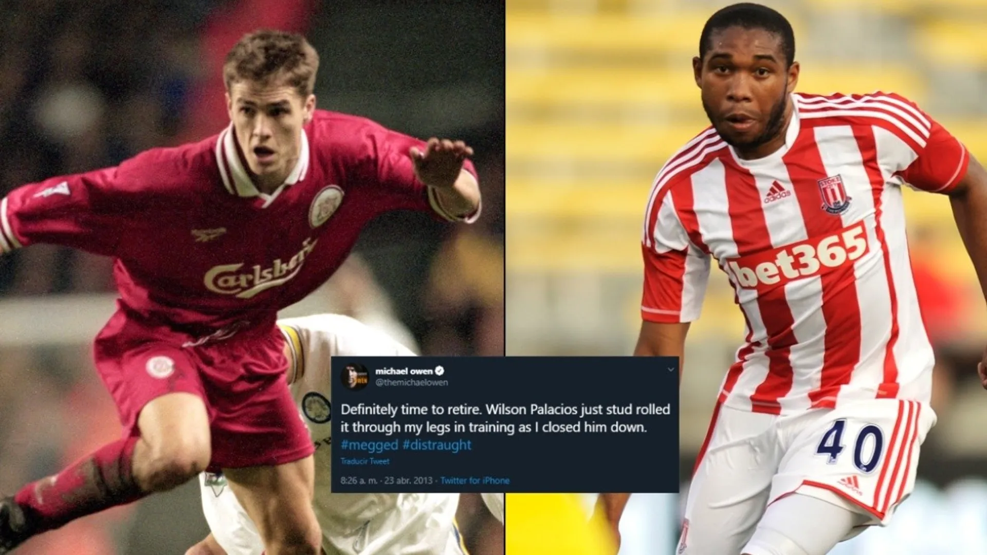Michael Owen, el Balón de Oro que se retiró por Wilson Palacios