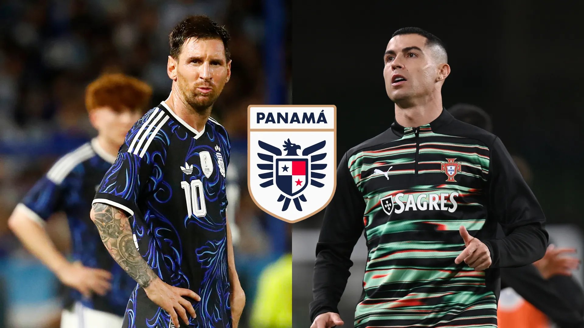 seleccion de panama-cristiano ronaldo-lionel messi