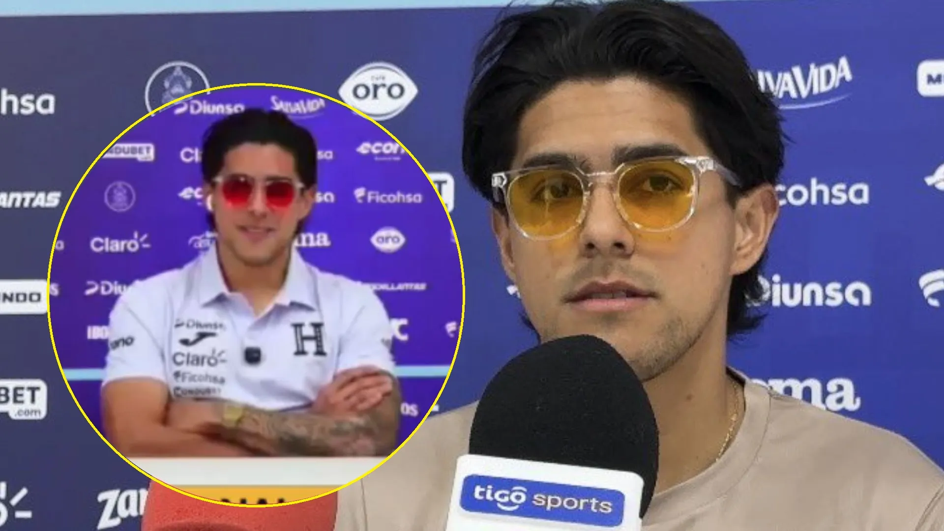 ¿Petición de José Molina?: Luis Palma le revela a toda Honduras el motivo por el que usa gafas amarillas y rojas