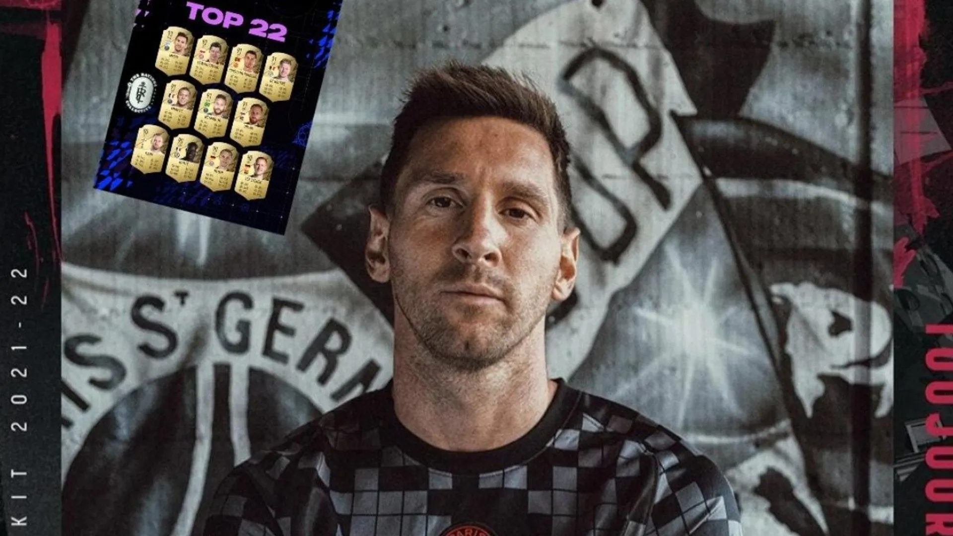 Lionel Messi con la mejor valoración del FIFA 22 luciendo la camiseta del PSG