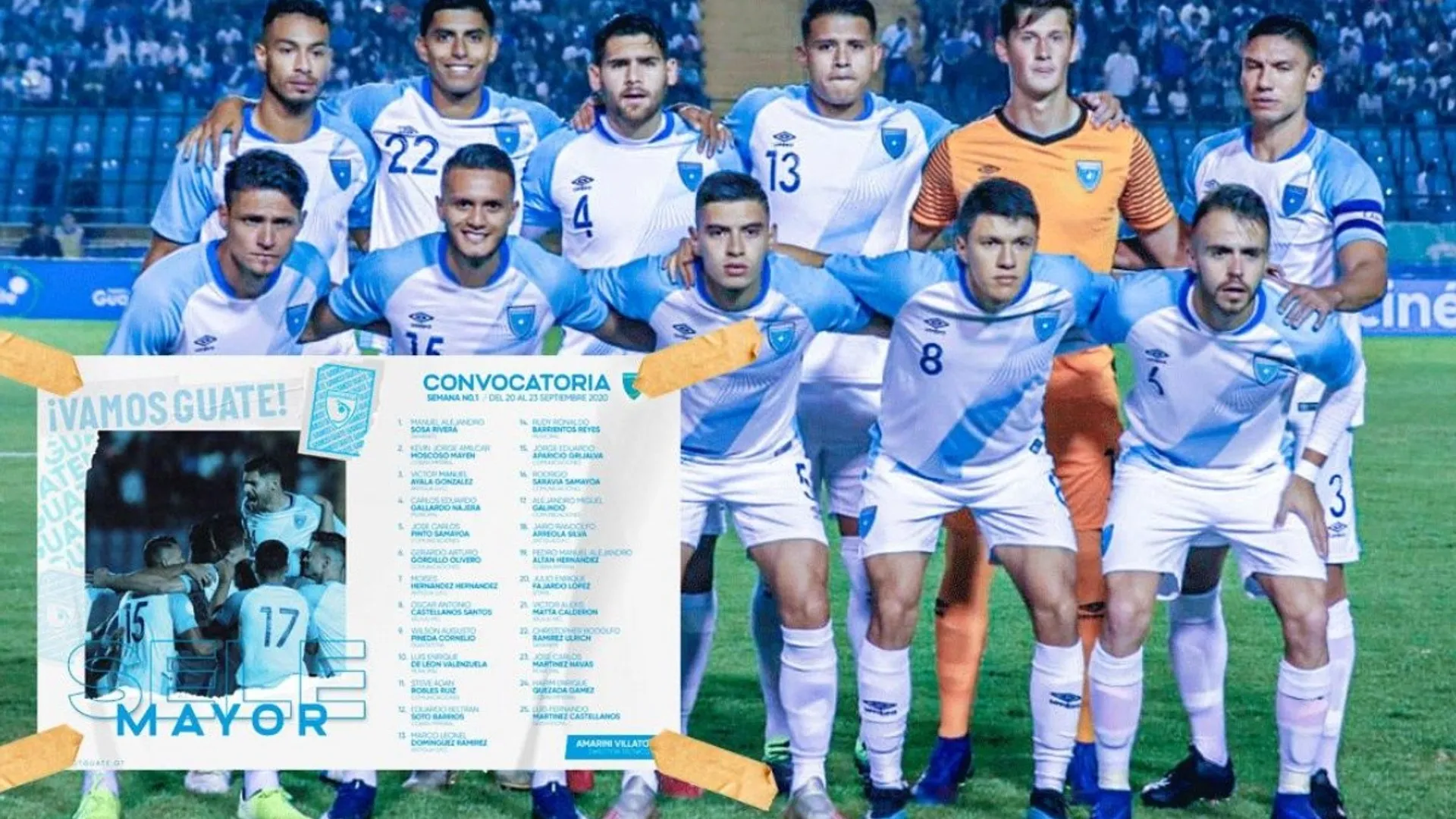 Primera convocatoria para la Selección de Guatemala