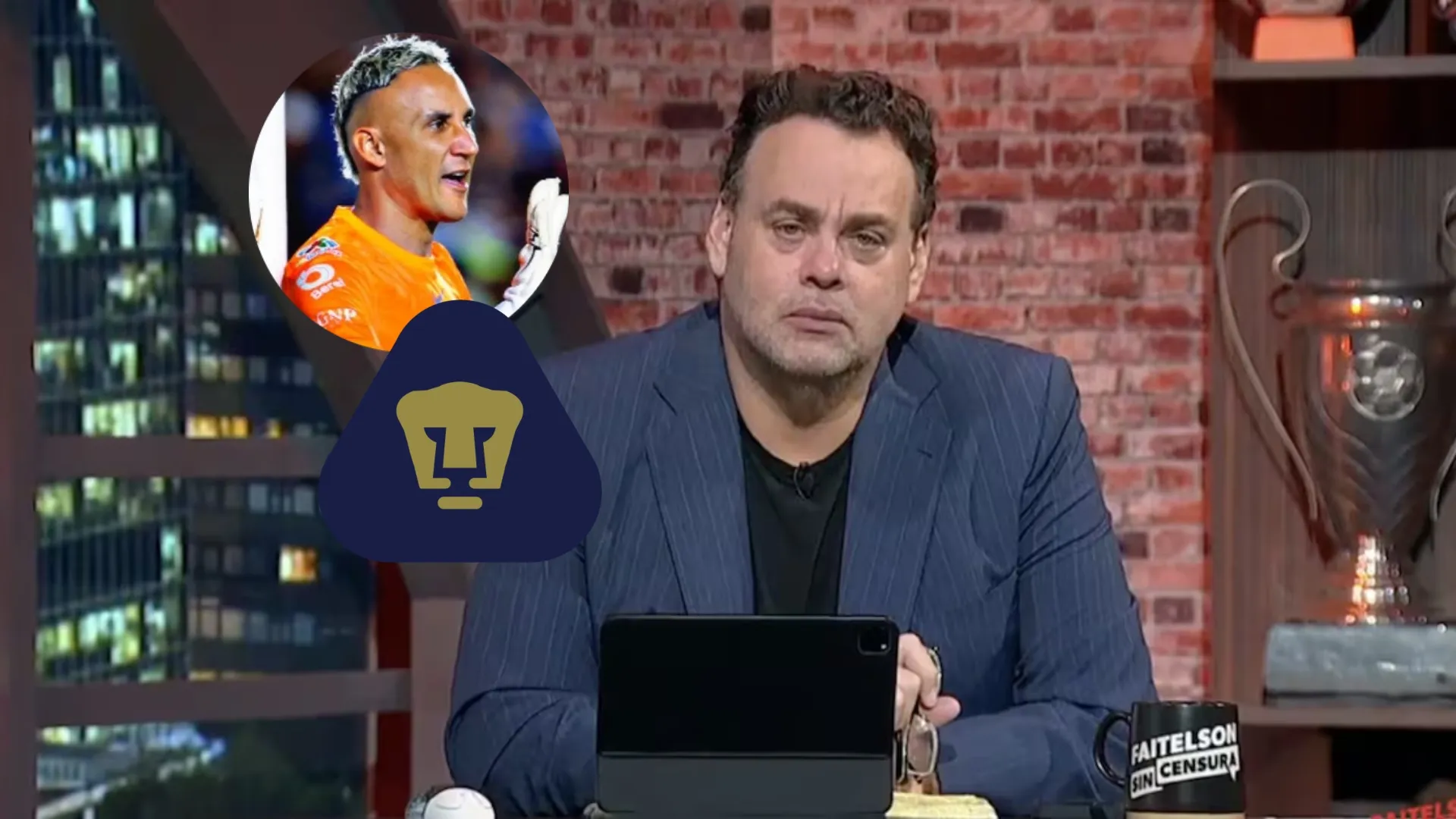 David Faitelson necesitó sólo una palabra para sentenciar el futuro de Keylor Navas en Pumas tras la debacle en la Concachampions 2026