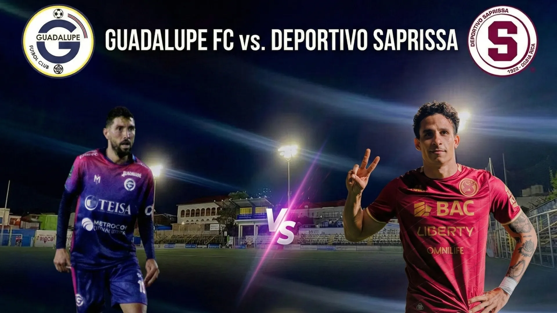 Guadalupe vs. Saprissa: a qué hora juega y cómo ver hoy al equipo de Hernán Medford en el Clausura 2026