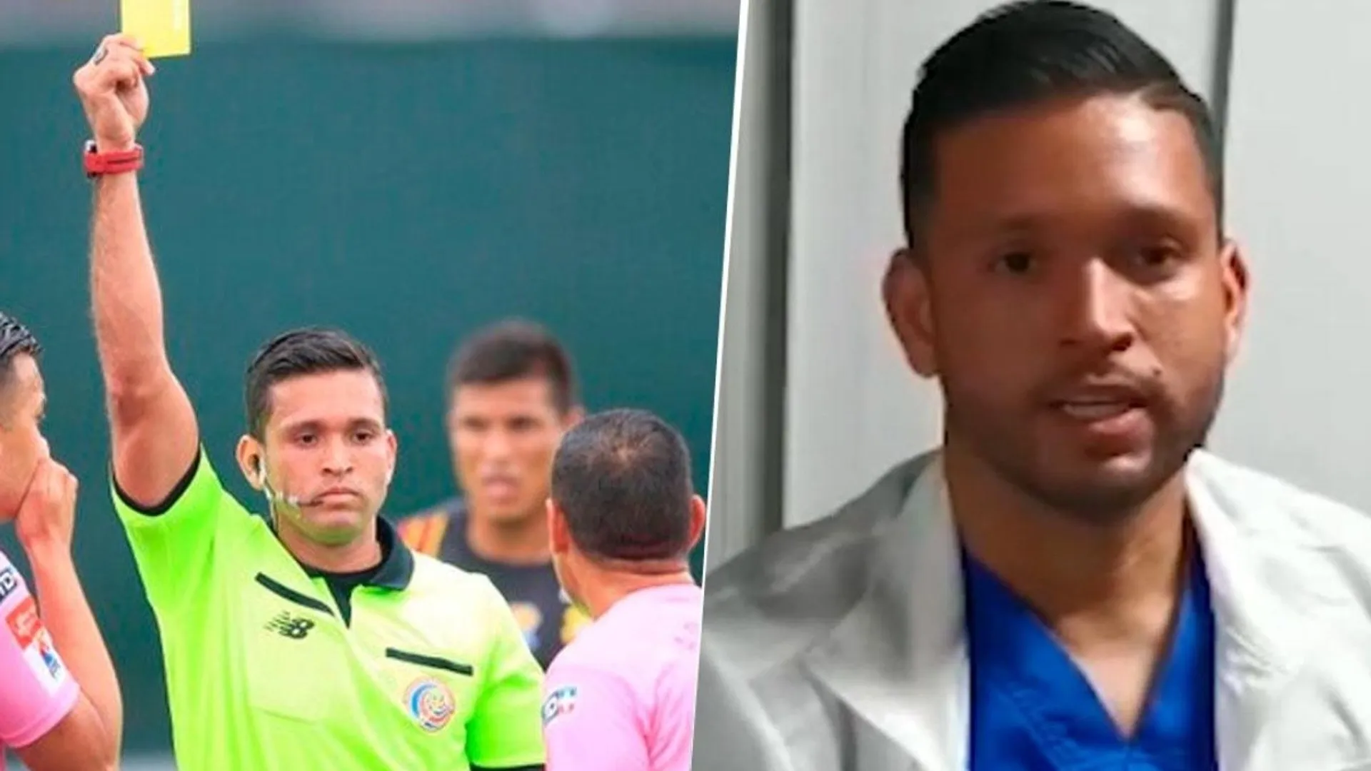 David Gómez, el árbitro costarricense que es héroe de bata blanca