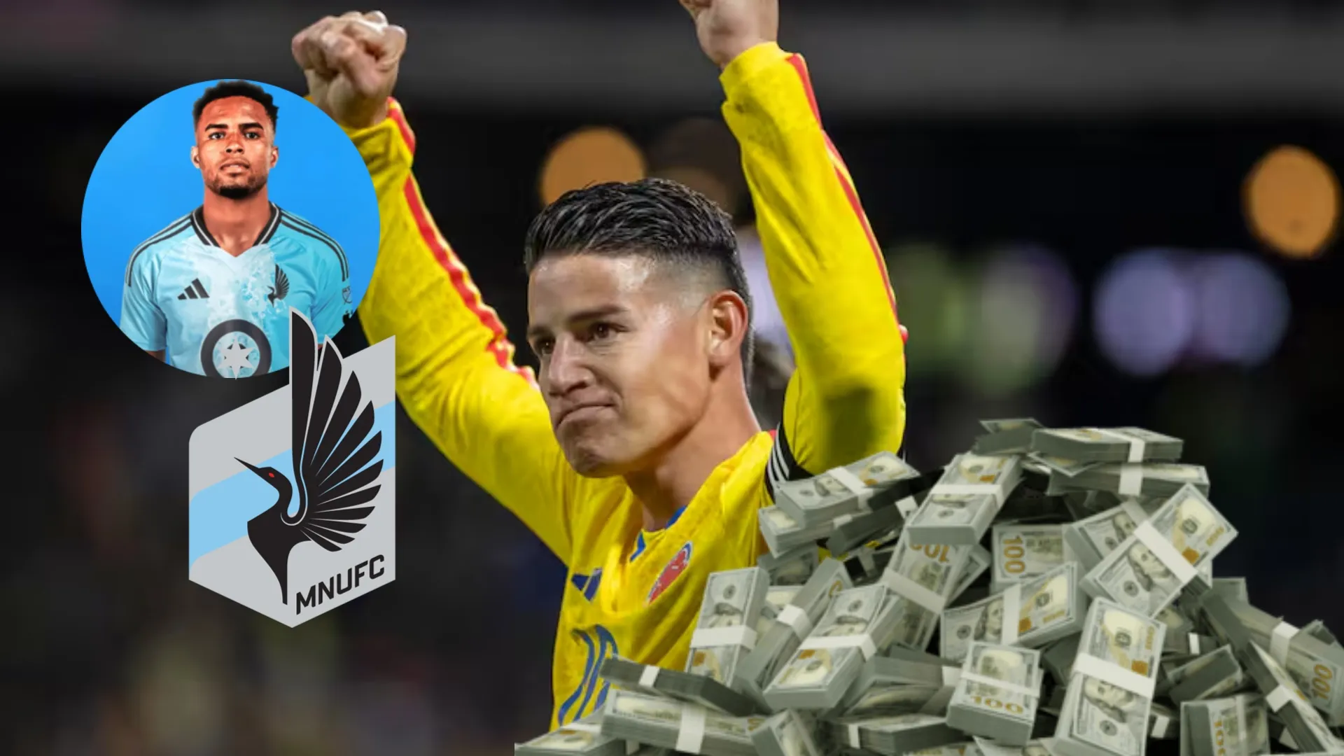 Mientras Kenyel Michel gana 104 mil dólares en Minnesota United, éste es el millonario salario que cobrará James Rodríguez para ser su compañero en la MLS