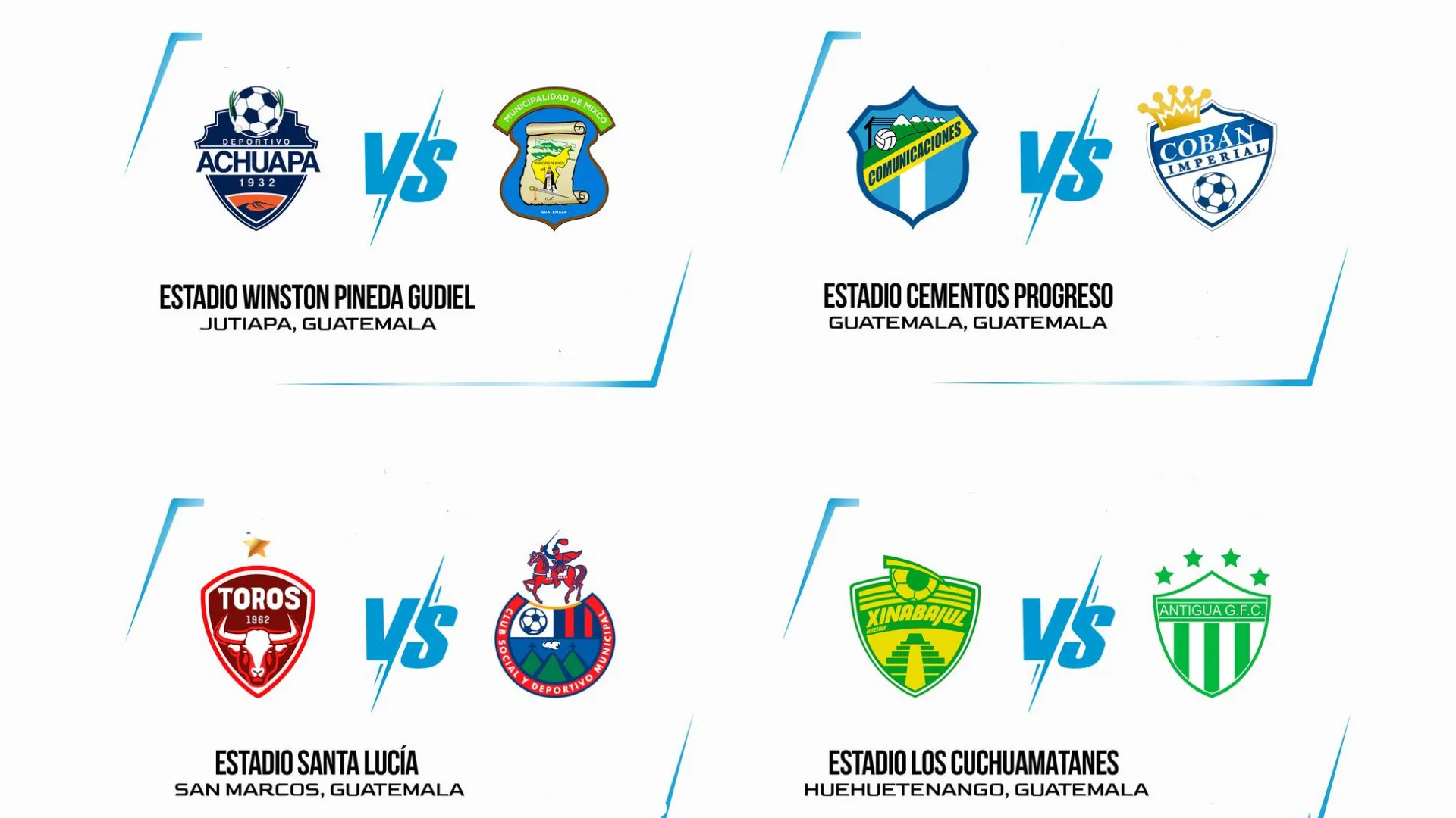La ida de los Cuartos de Final de la Liga Nacional de Guatemala dejó resultados inesperados