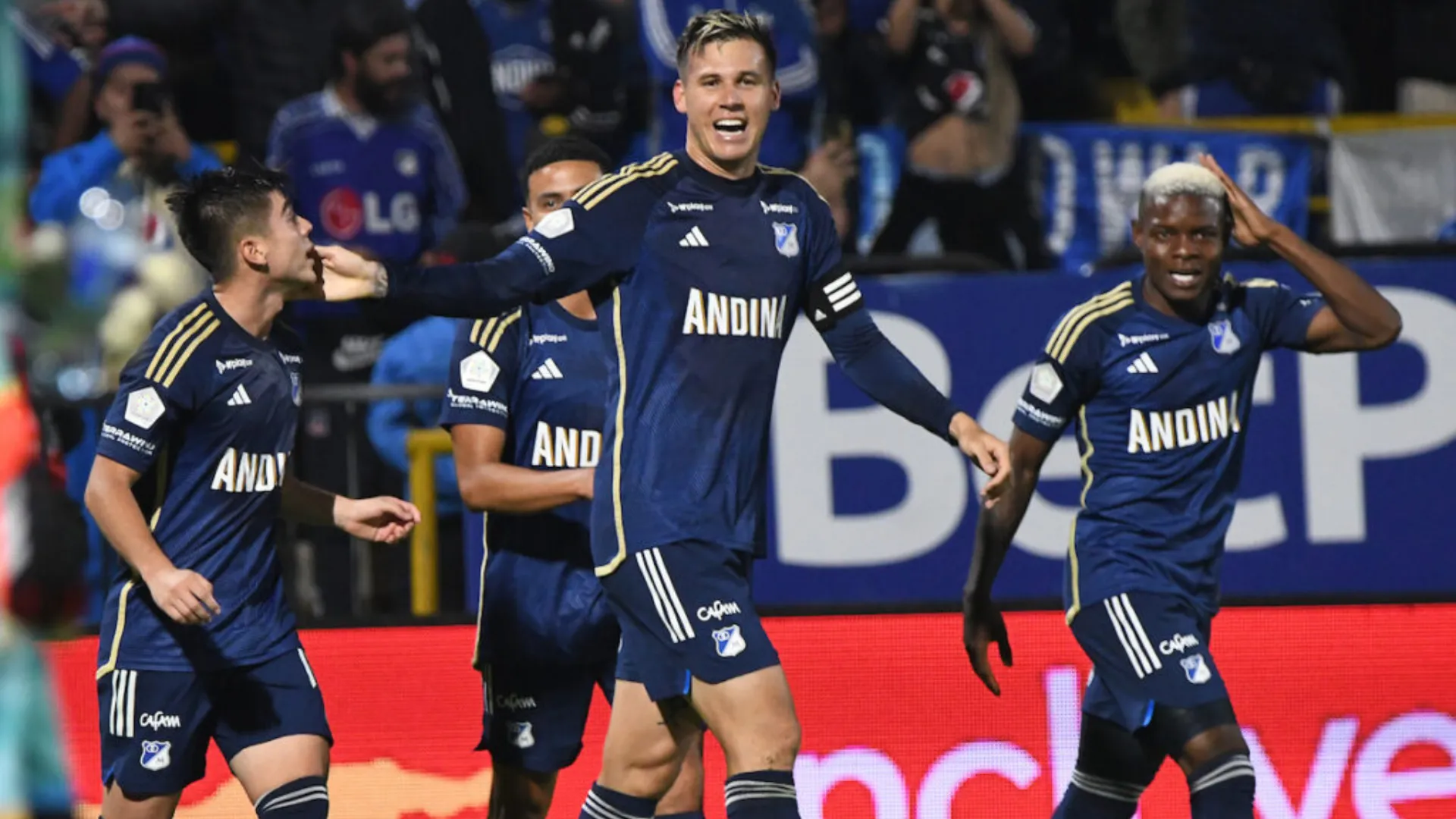 Juan Pablo Vargas anotó un golazo en el triunfo de Millonarios (VIDEO)