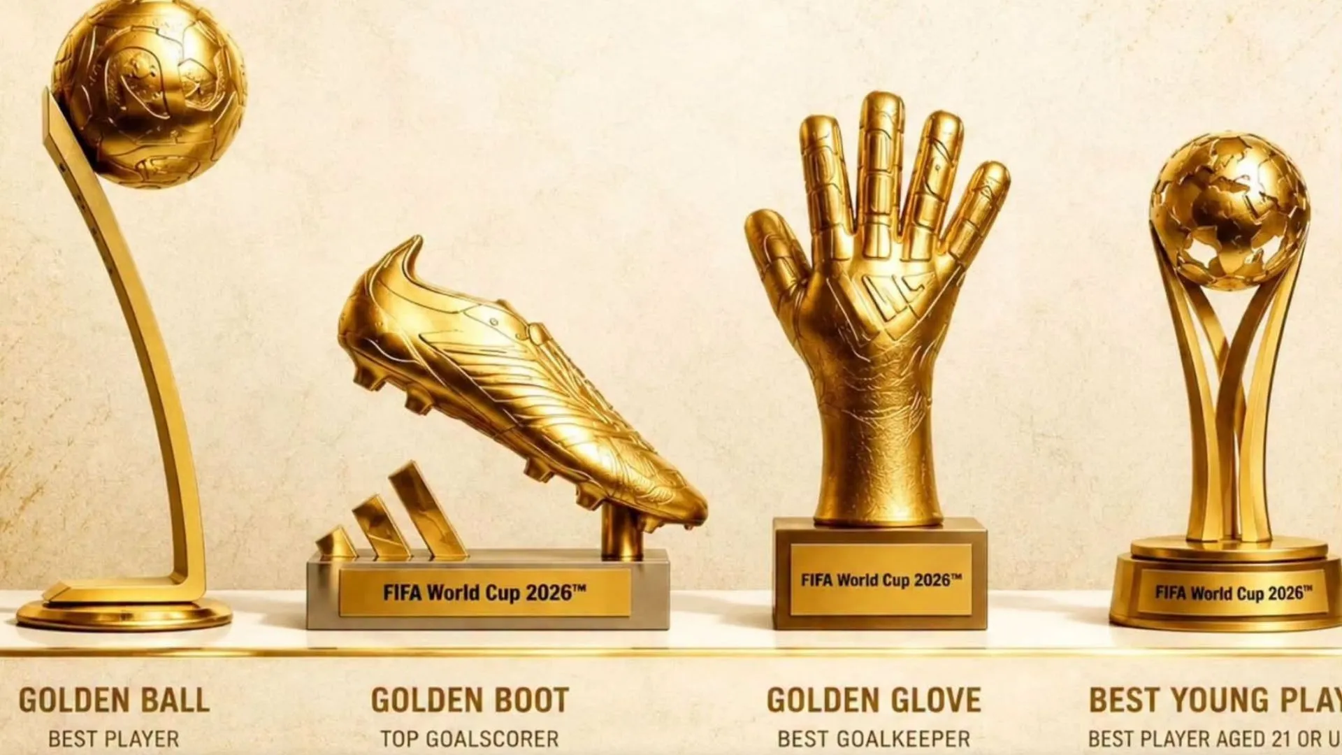 Qué premios individuales se entregan en la final del Mundial 2026