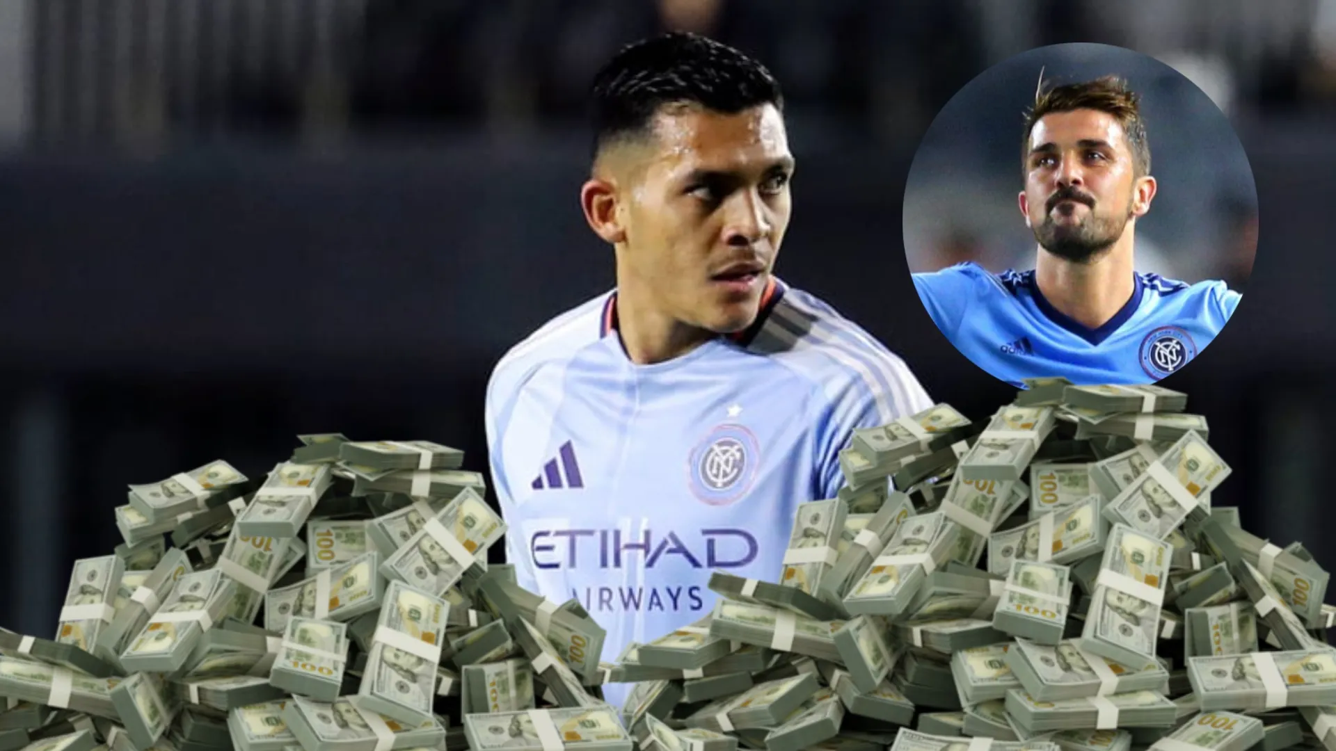 Mientras David Villa ganaba 5,6 millones de dólares, este es el salario de Alonso Martínez para pelearle el récord goleador en New York City