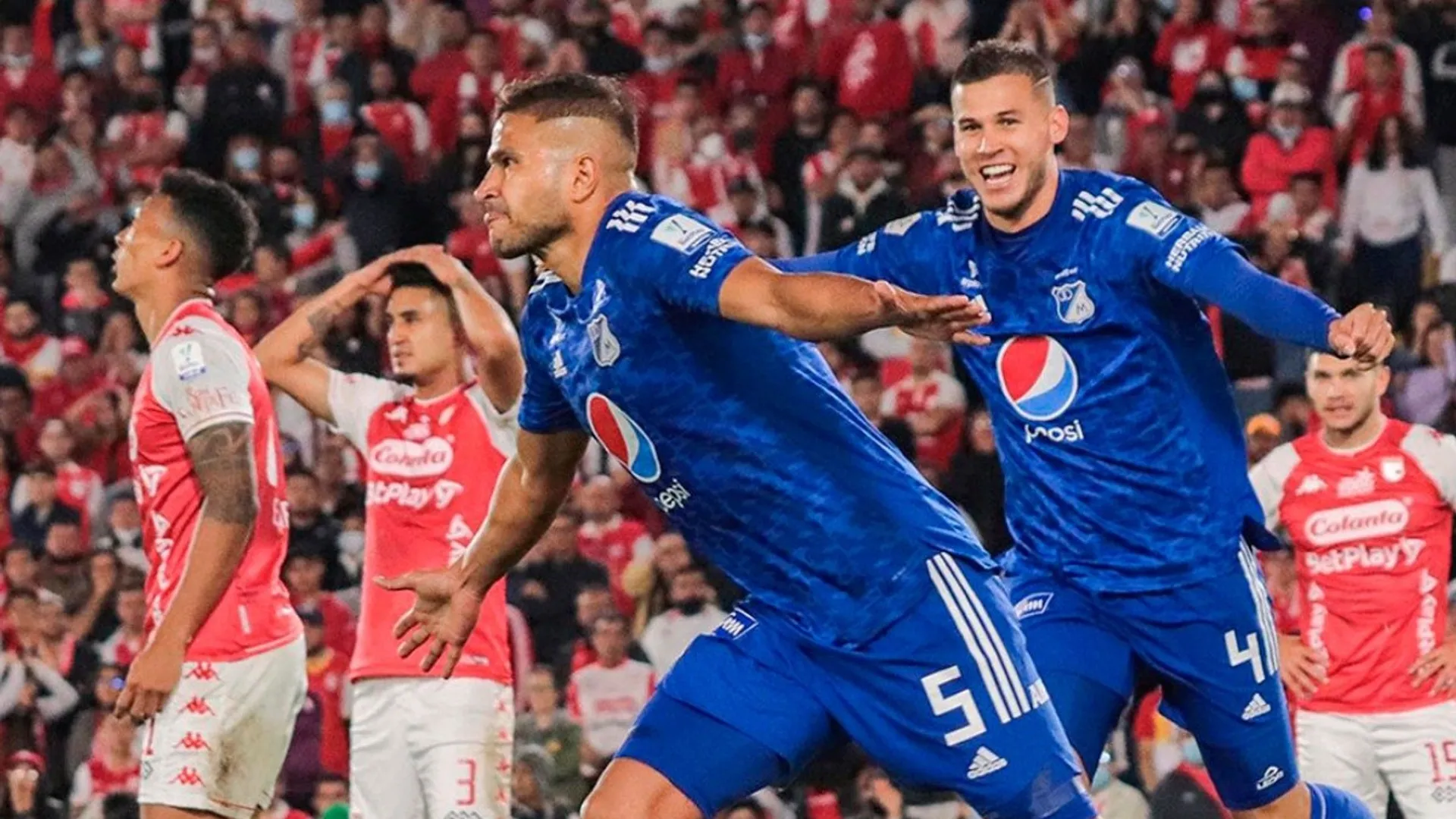 Juan Pablo Vargas anotó con Millonarios cuatro días después de hacerlo con La Sele (VIDEO)