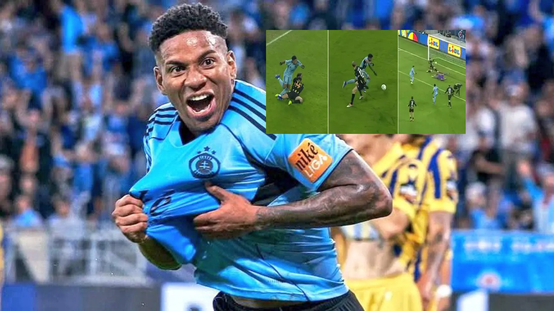 El gol maradoniano de César Blackman con el que le dio el triunfo a Slovan Bratislava en la UEFA Europa League