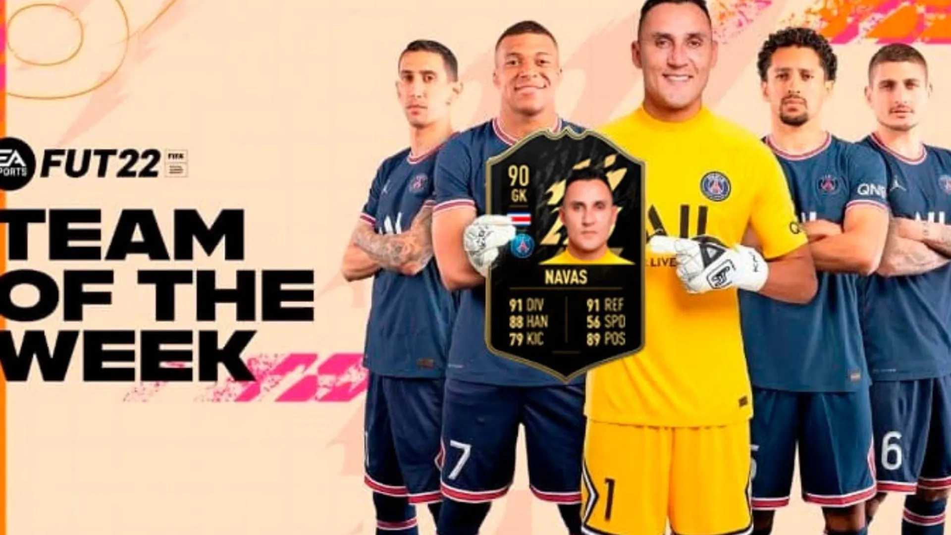 Keylor Navas destaca en equipo de la semana de FIFA 22