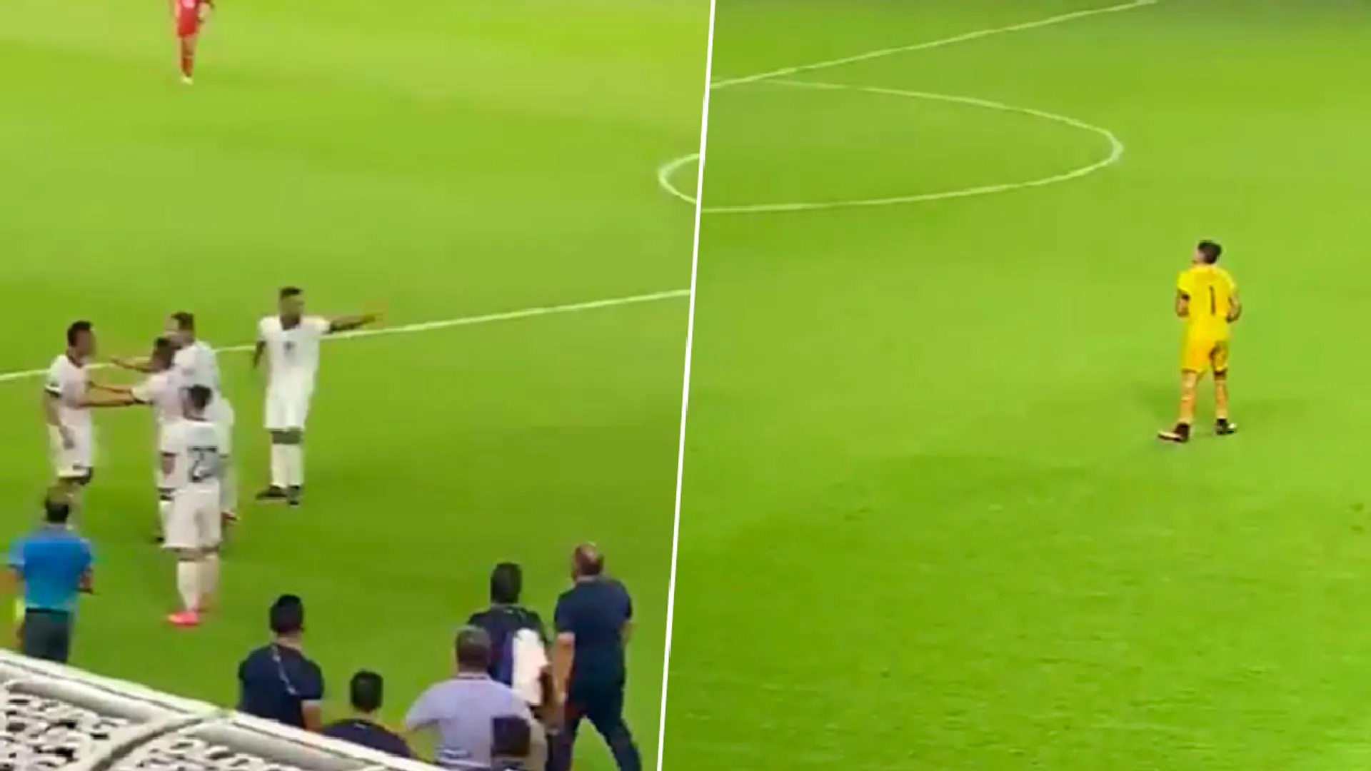 El Salvador | La fuerte discusión entre Brayan Gil y Mario González en pleno partido (VIDEO)