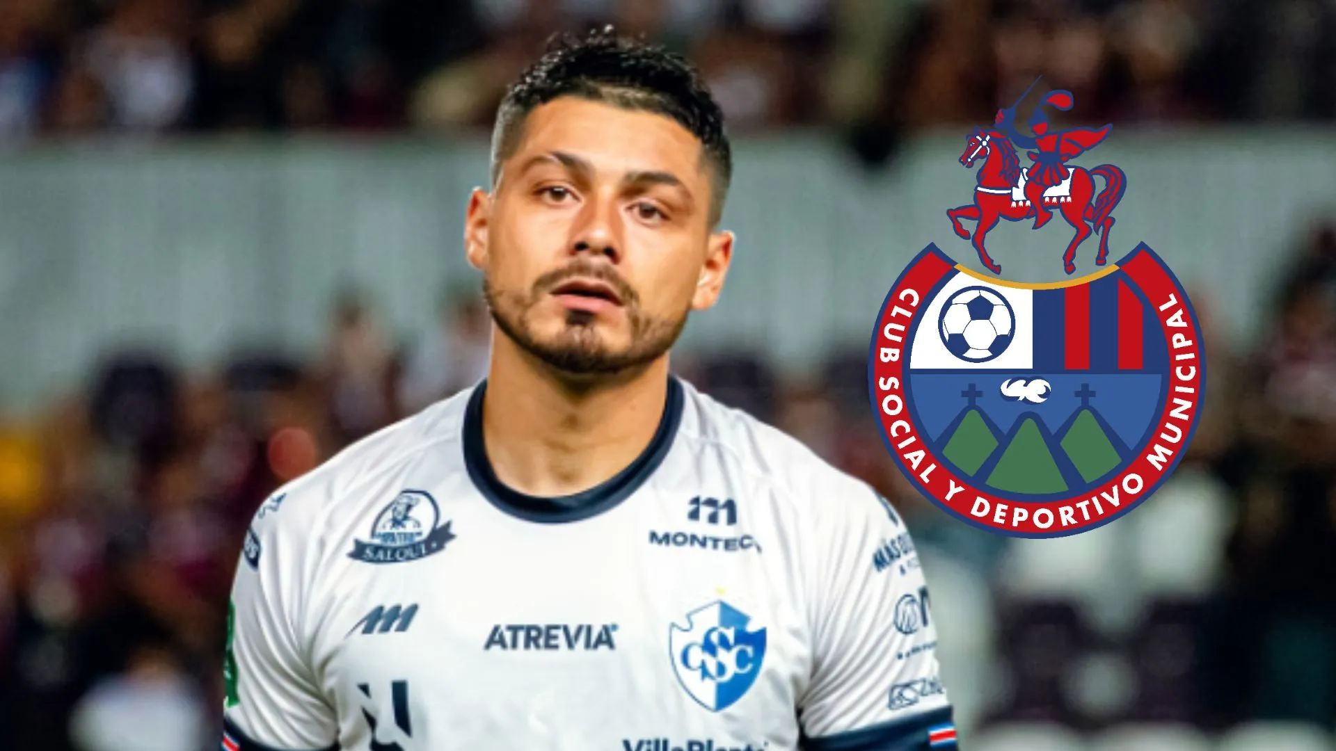 Darwin Lom con la camiseta de Cartaginés.