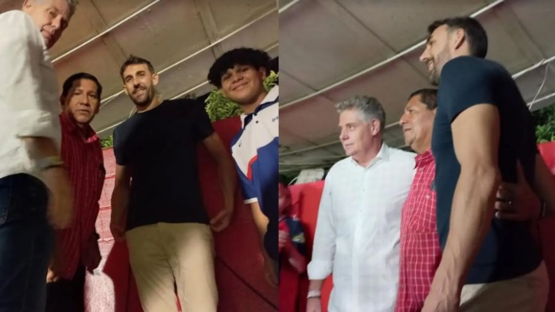 El entrenador de El Salvador vio el partido en una cabina abandonada. (Foto: Cancha)