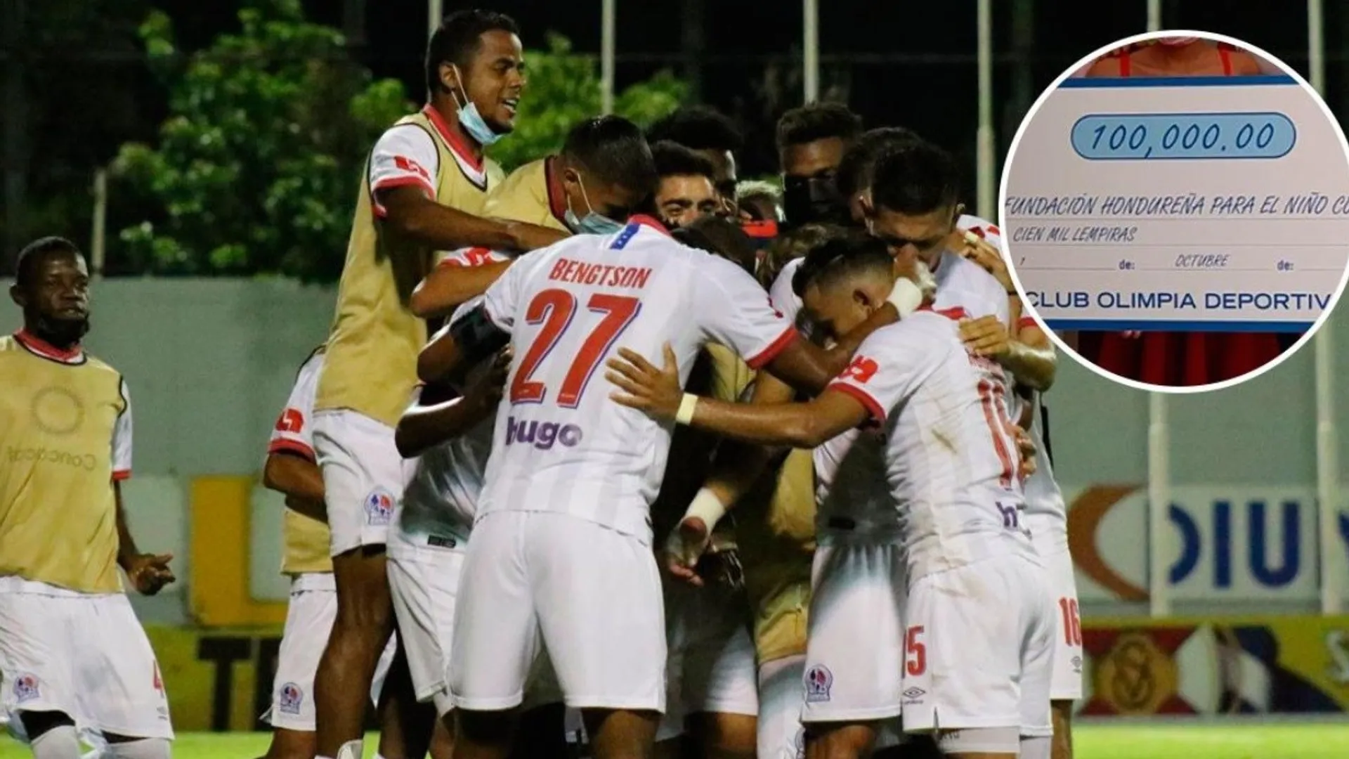 Olimpia dona dinero recibido en Surinam a fundación hondureña del niño con cáncer