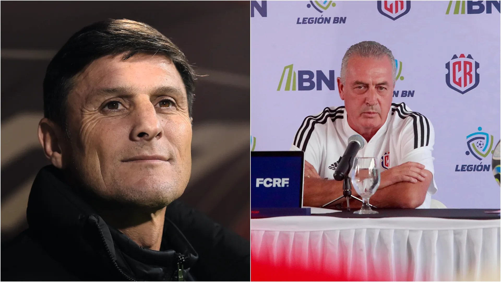 Javier Zanetti confía en Gustavo Alfaro como técnico de Costa Rica