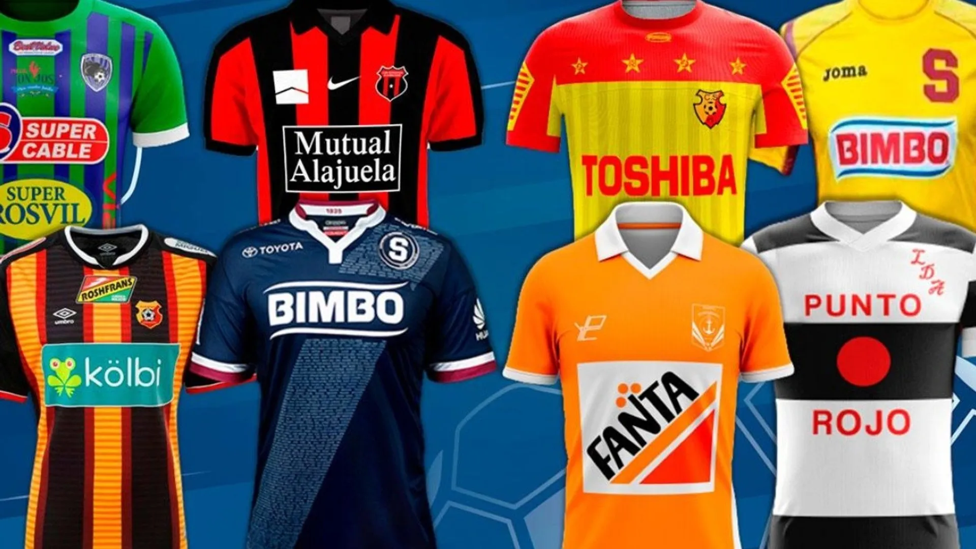 Las 10 camisetas más lindas y las 10 más feas en fútbol de Costa Rica