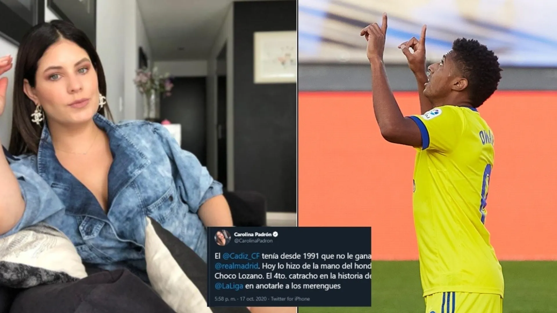 Caro Padrón: "El Cádiz le ganó al Real Madrid de la mano del Choco Lozano"