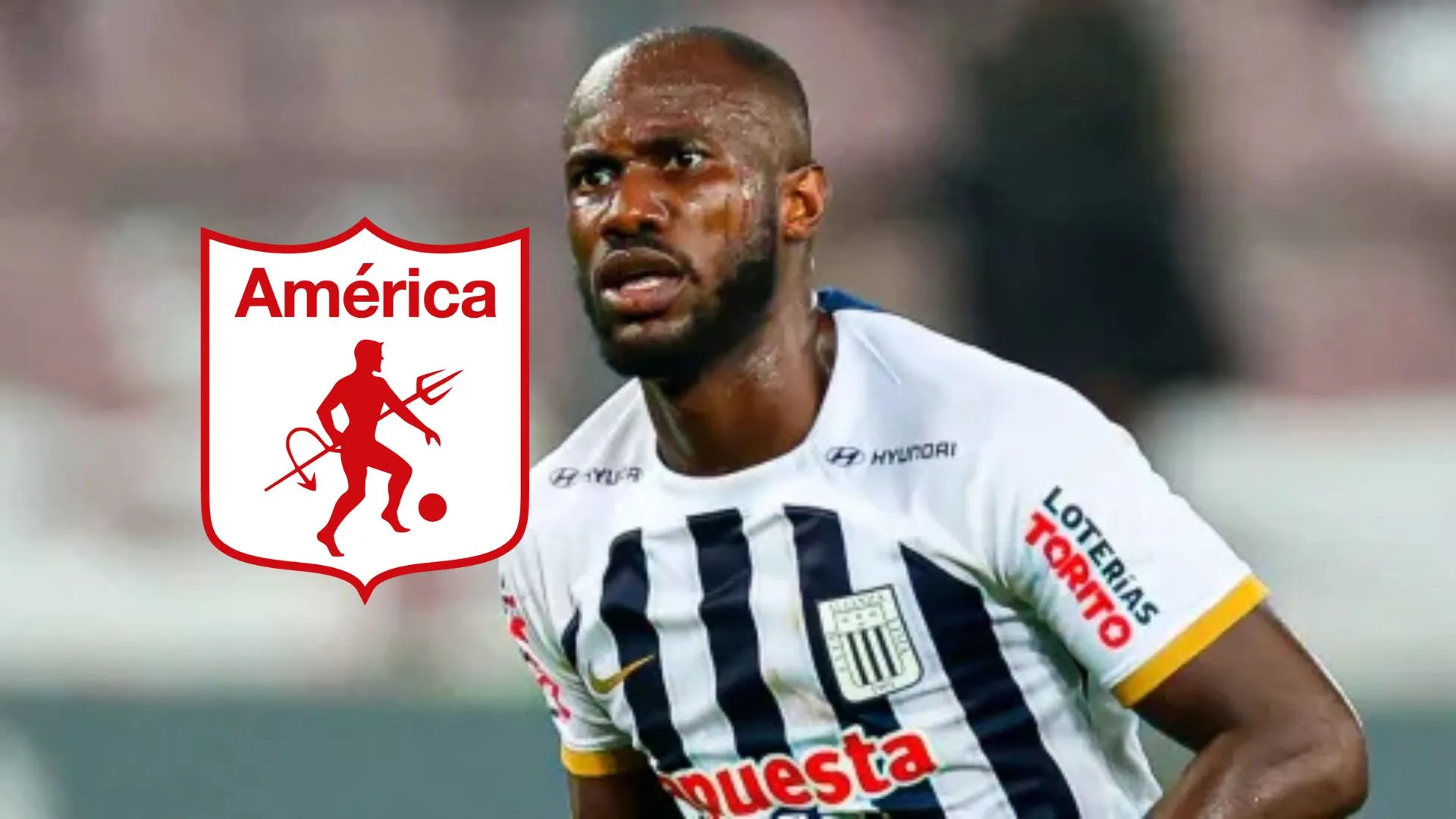 Cecilio Waterman con la camisa de Alianza Lima.
