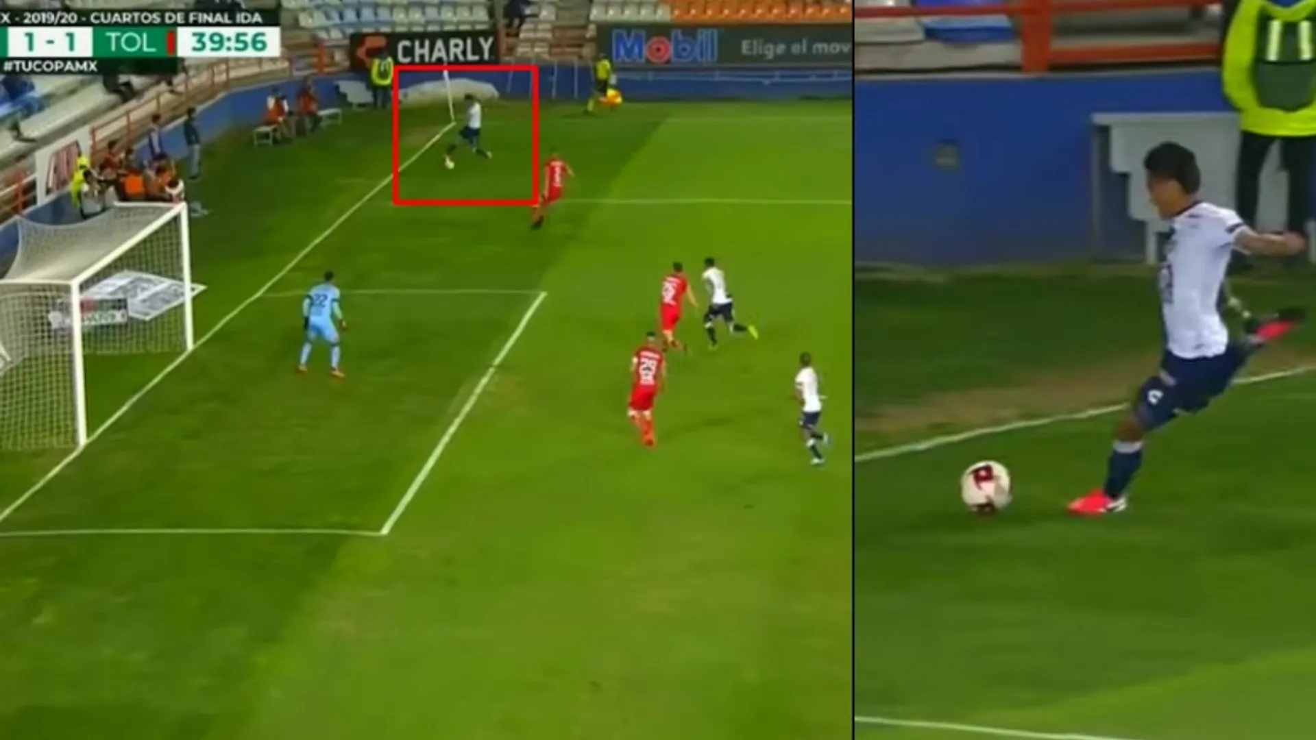 Denil Maldonado puso asistencia en el empate 2-2 entre Pachuca y Toluca