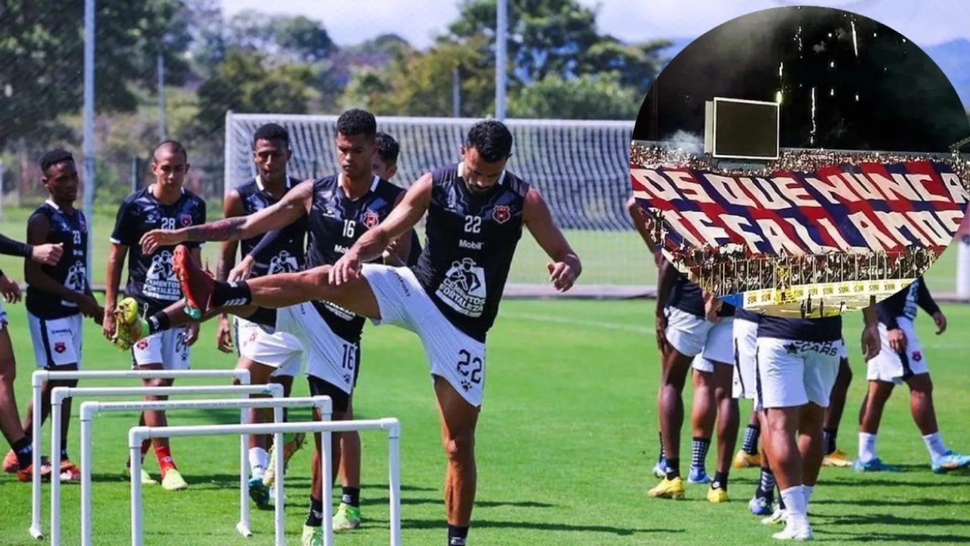 Aficionados de Olimpia llevaron serenata a Alajuelense