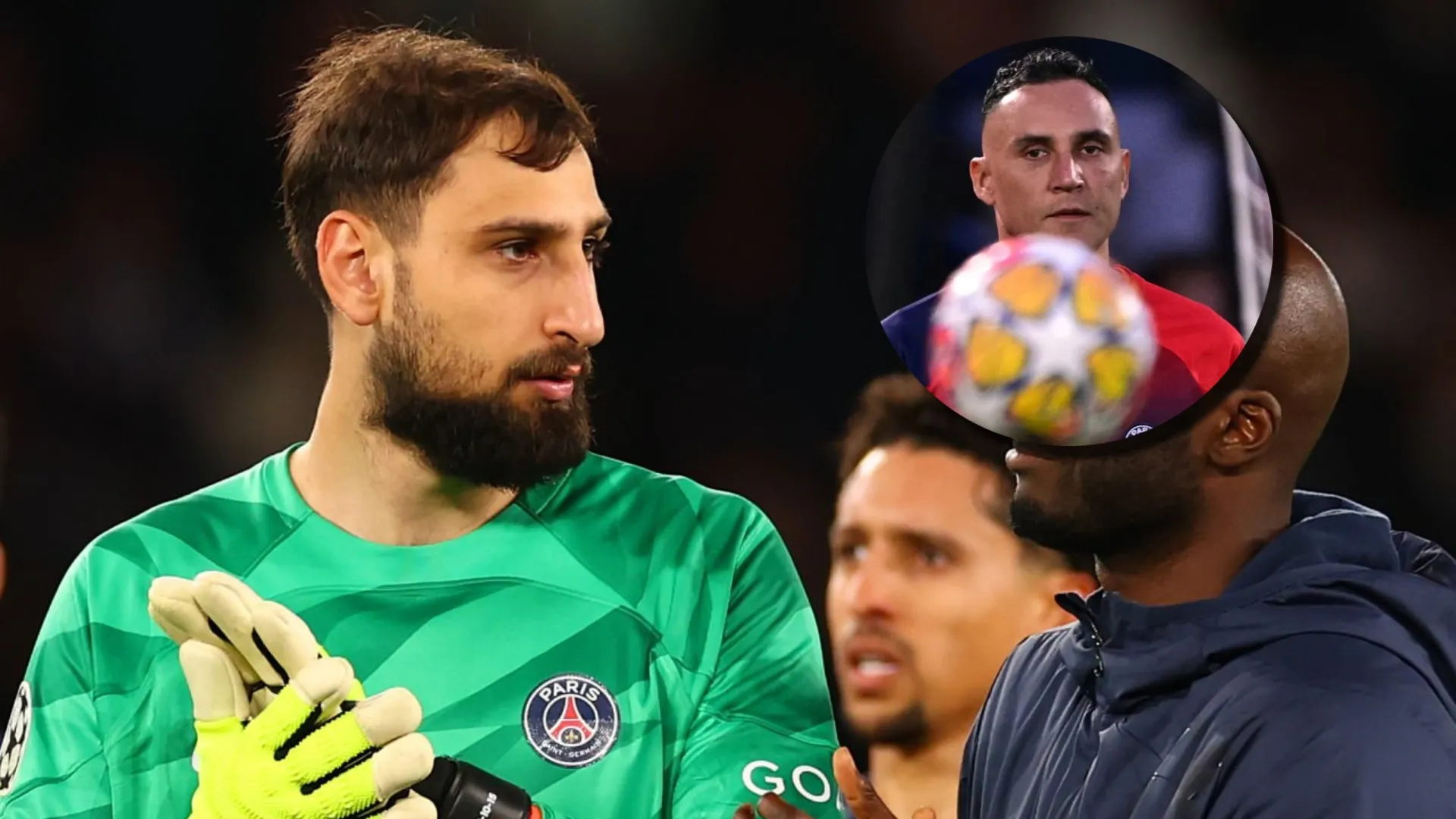 Keylor Navas estaba enojado viendo los errores de Donnarumma. (Foto: Getty Images)