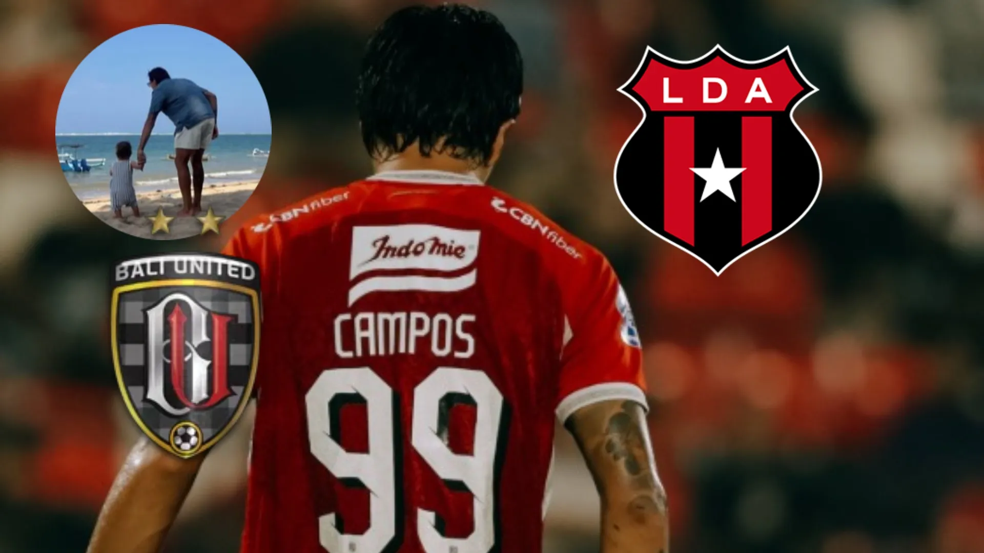 Surf, un gimnasio en la playa y goles en Bali: la nueva vida de Diego Campos mientras Alajuelense se queda afuera del Clausura 2026